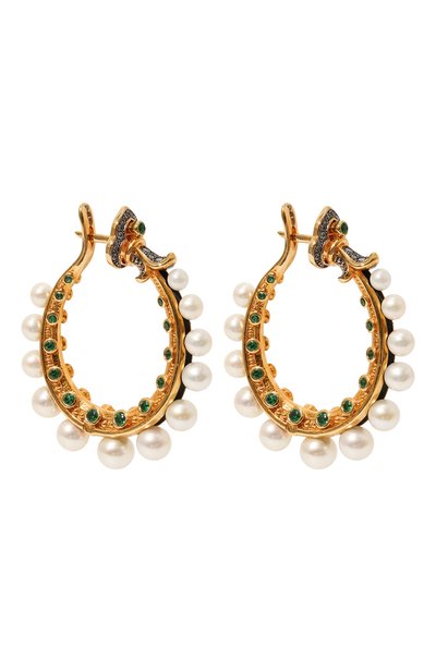 Серьги seascape QUEENSBEE золотого цвета по цене 145330 руб., арт. 202310, фото 3 Серьги seascape QUEENSBEE, арт. 202310, фото 3