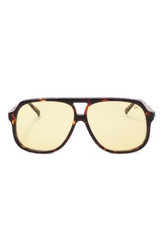 Женские солнцезащитные очки VINTAGE FRAMES желтого цвета, арт. KING SIZE BR0WN T0RT0ISE/YELL0W | Фото 3 (Нос: Не проставлено; Материал: Пластик; Региональные ограничения белый список (Axapta Mercury): Не проставлено; Тип очков: С/з; Кросс-КТ: С/з-унисекс; Очки форма: Авиаторы, Oversized; Оптика Гендер: оптика-унисекс)