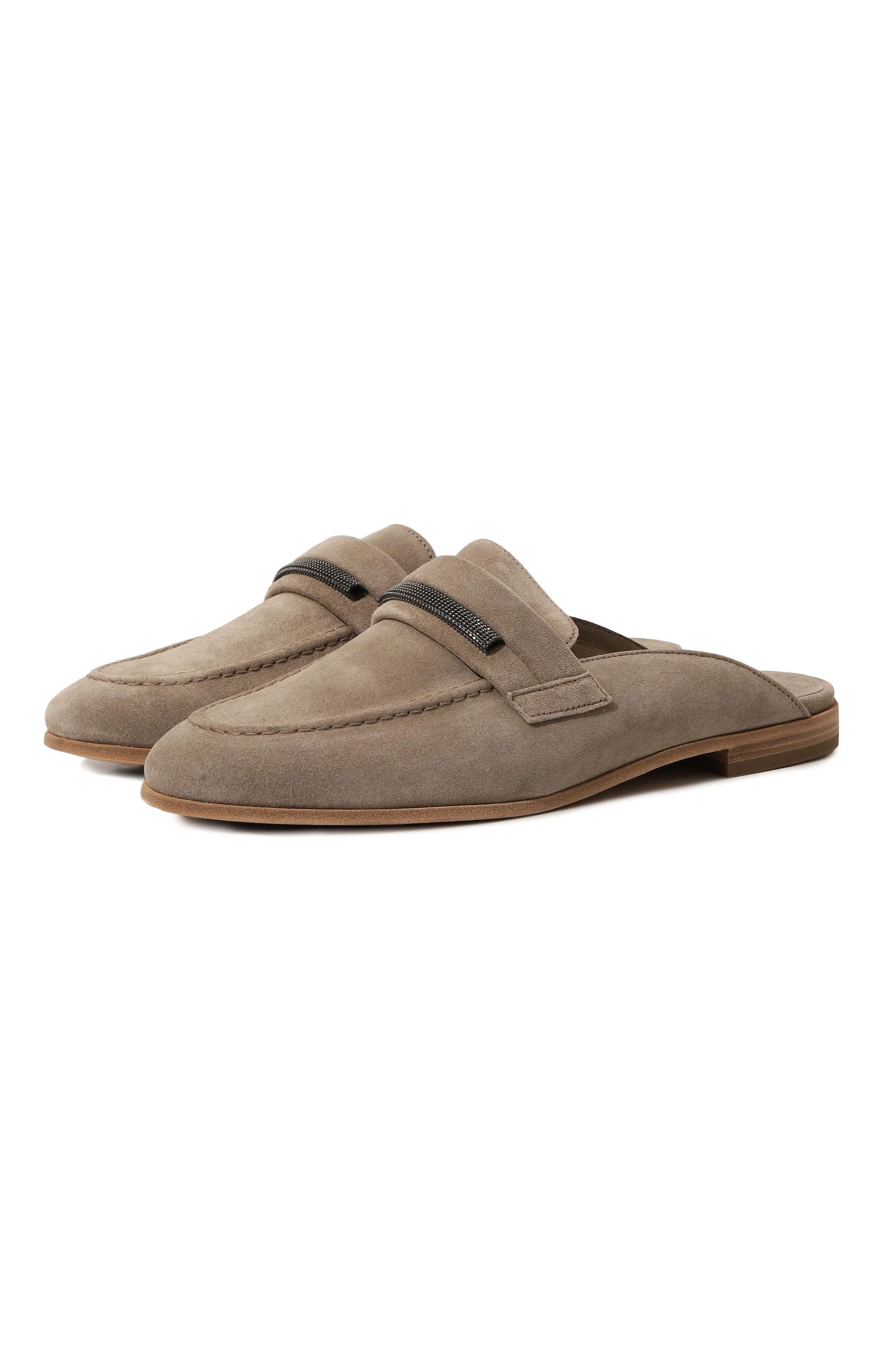 Замшевые сабо BRUNELLO CUCINELLI, арт. MZSFC2622, фото 1