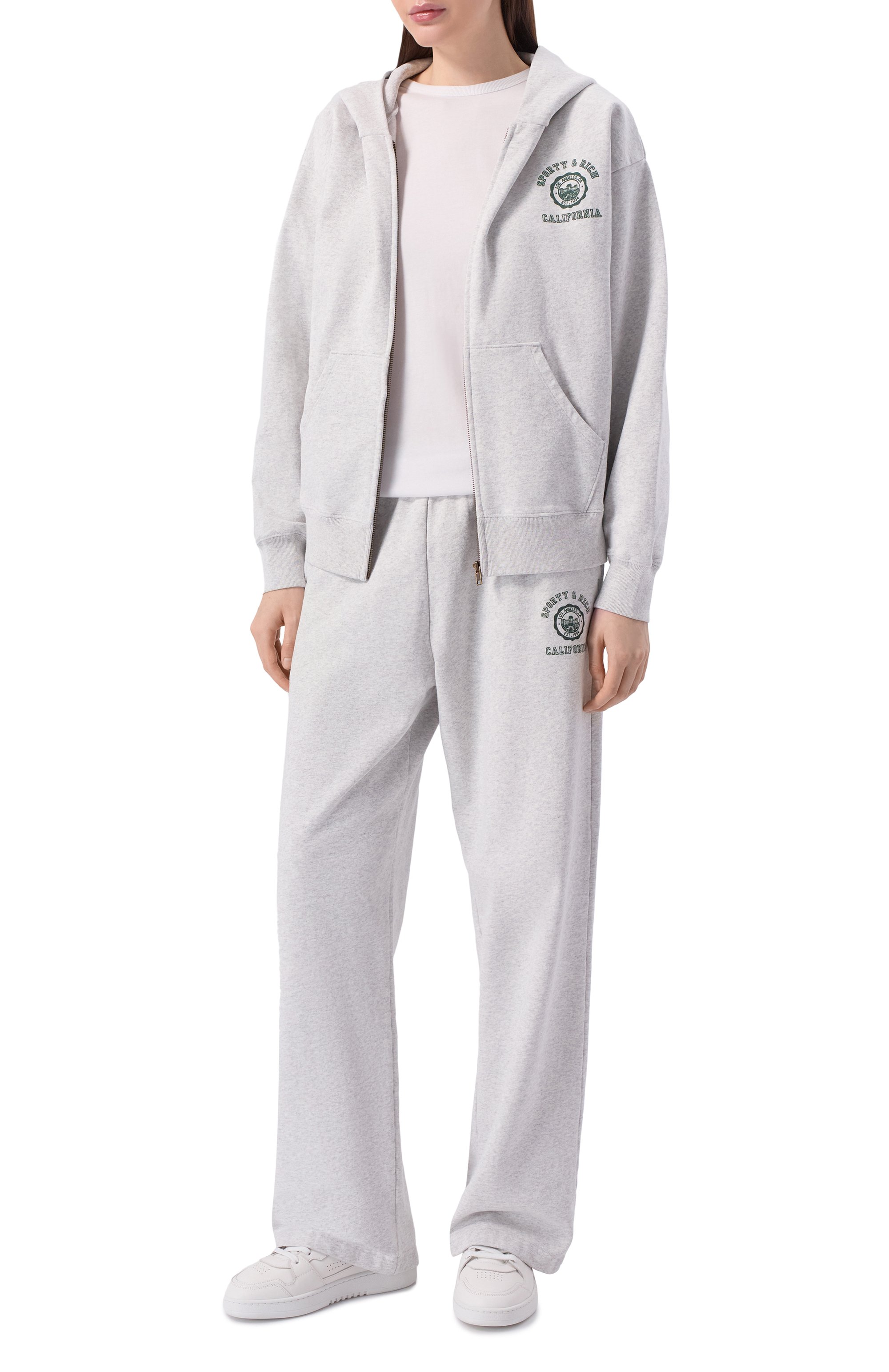 Хлопковые брюки SPORTY AND RICH, арт. PA05562508GY03, фото 2