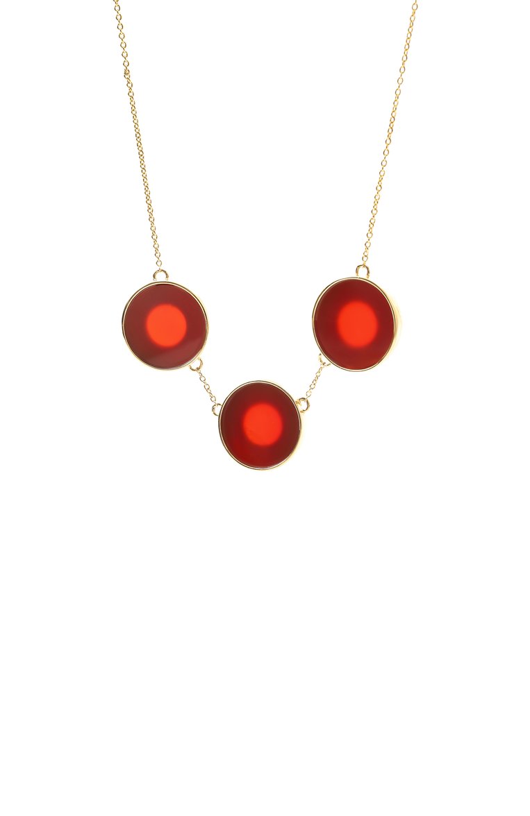 Женское колье CRYSTALLINE JEWELLERY  цвета, арт. 590R | Фото 3 (Нос: Не проставлено; Региональные ограничения белый список (Axapta Mercury): Не проставлено; Материал: Камень, Металл)