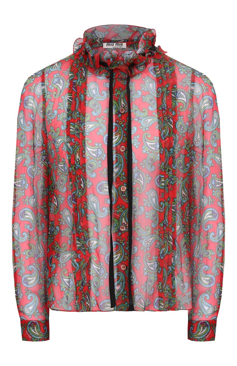 Шелковая блузка MIU MIU, арт. MK1402-1WBF-F0011, фото 1