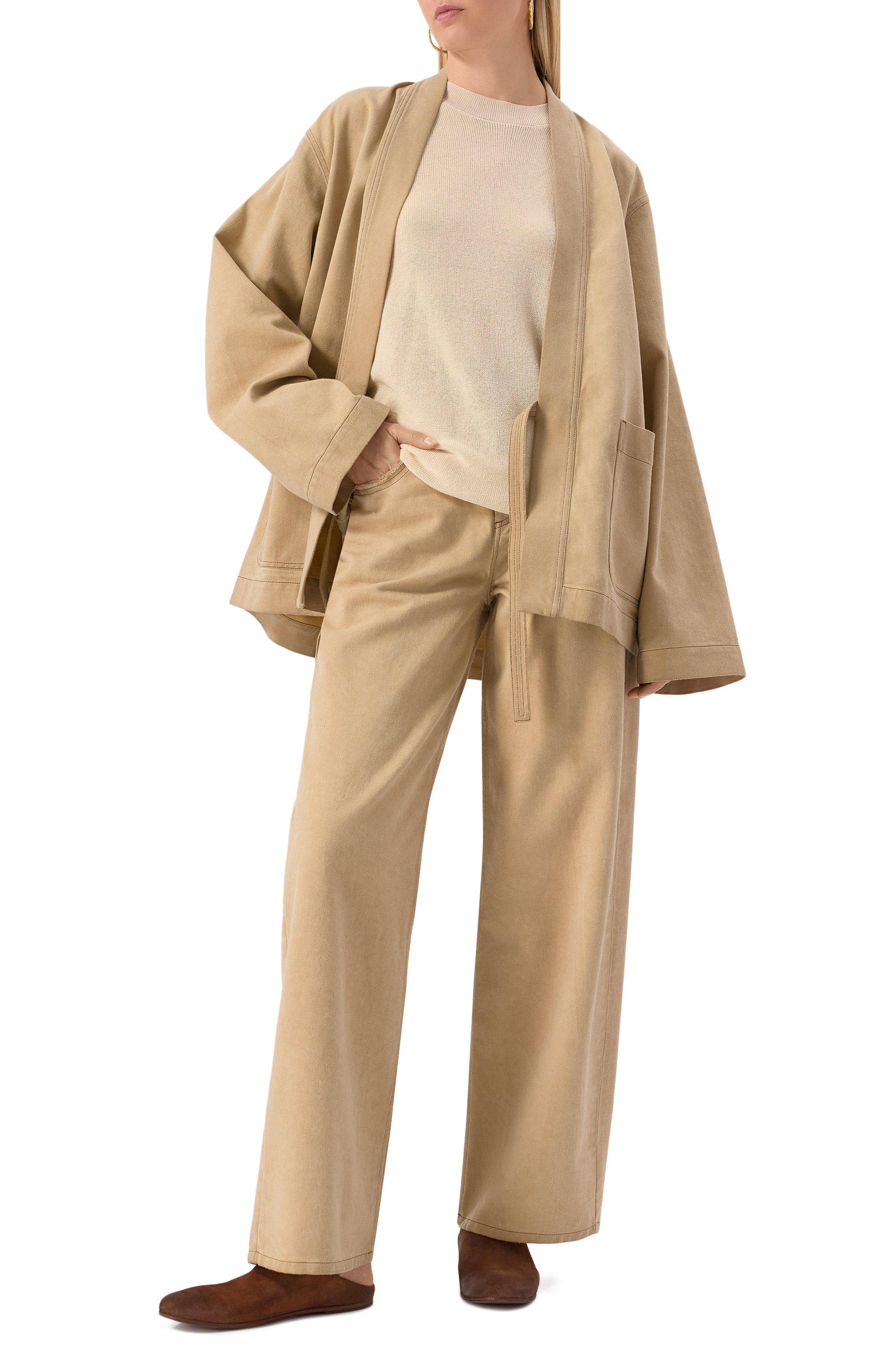 Пуловер из хлопка и шелка UMA WANG, арт. UK7513, фото 2