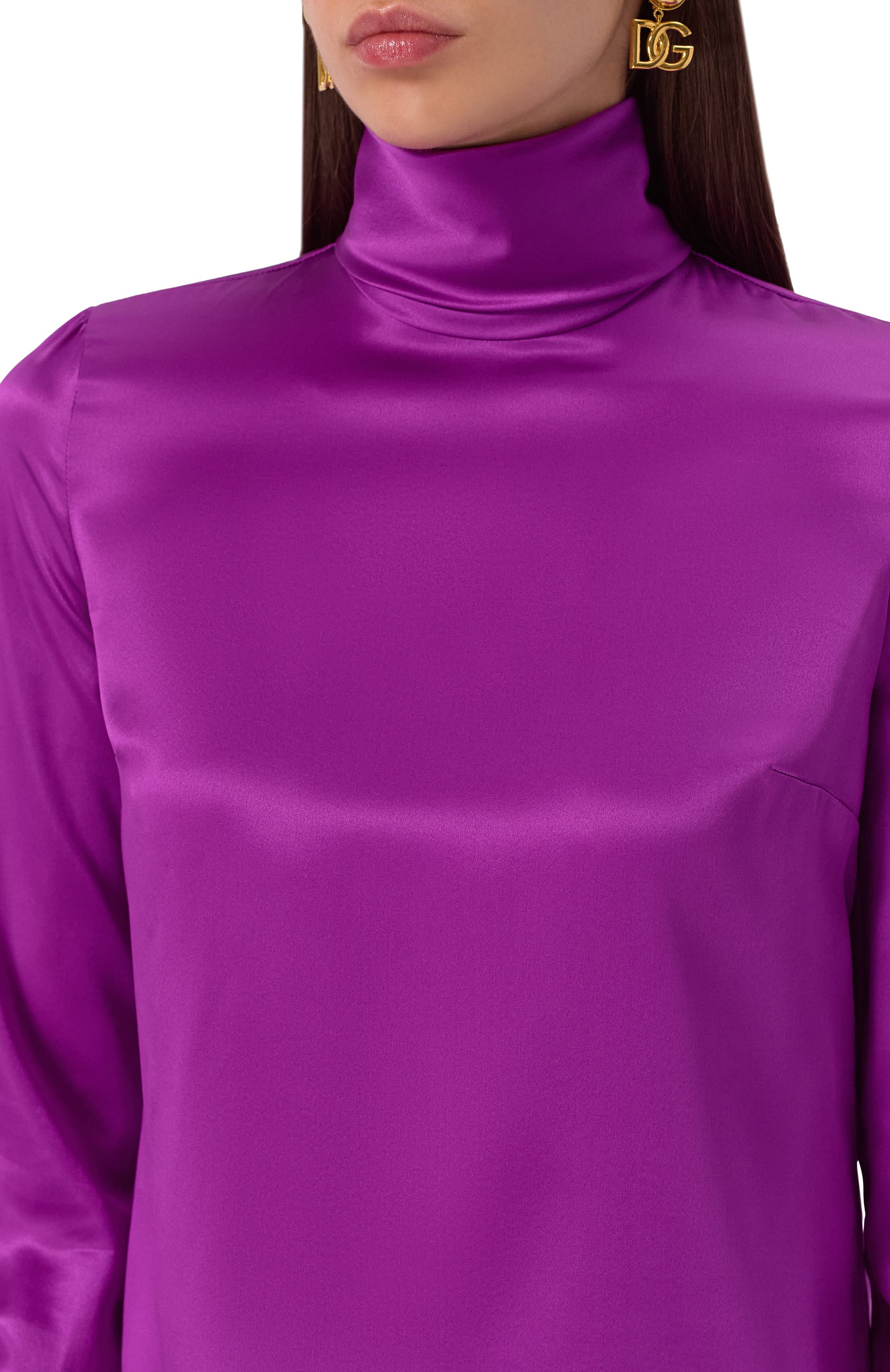 Атласный топ DOLCE & GABBANA, арт. F7AN6T/FU1AU, фото 5