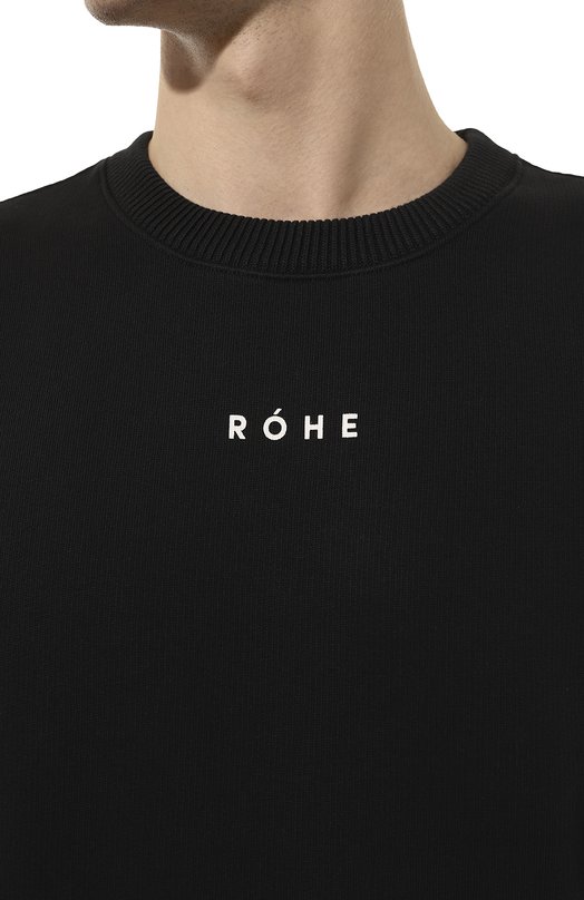 Хлопковый свитшот Rohe Чёрный, фото 5
