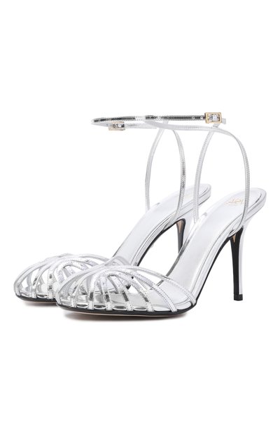 Женские кожаные босоножки blake 95 ALEVI MILANO, арт. L26SC003.R.0852601/MIRR0R LEATHER