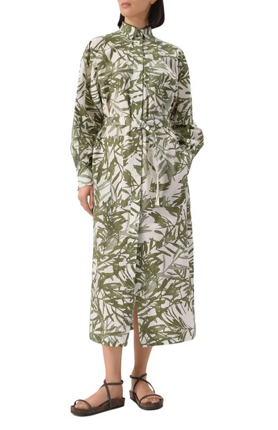 Хлопковое платье BRUNELLO CUCINELLI, арт. ML900ANL43, фото 3