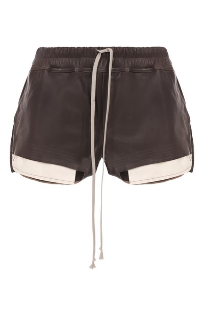 Кожаные шорты RICK OWENS, арт. RP02E4316/LBY, фото 1