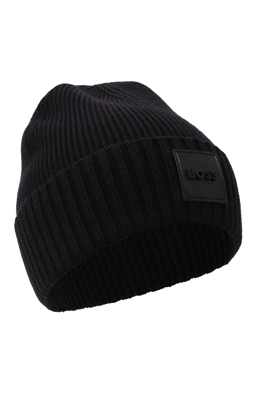 Шерстяная шапка BOSS темно-синего цвета по цене 9950 руб., арт. 50522426, фото 1 Шерстяная шапка BOSS, арт. 50522426, фото 1
