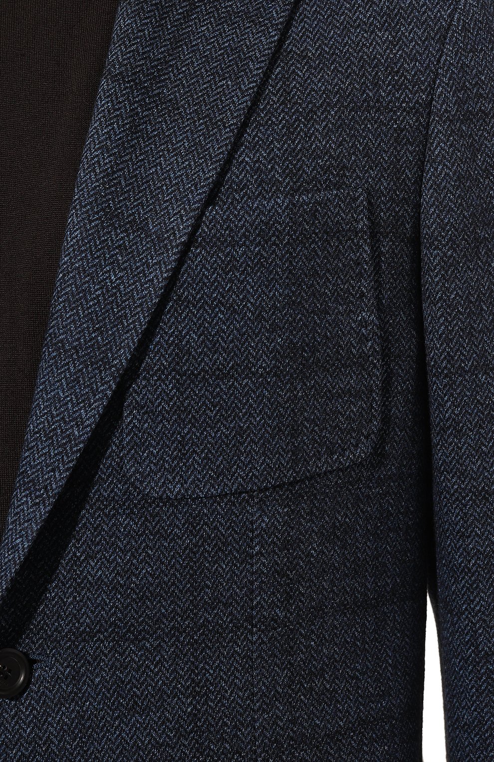 Пиджак из шерсти и хлопка CANALI темно-синего цвета по цене 117500 руб., арт. J0147/JJ02554, фото 5 Пиджак из шерсти и хлопка CANALI, арт. J0147/JJ02554, фото 5