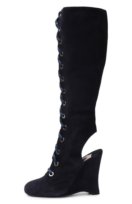 Женские замшевые сапоги PRADA, арт. 1W186H-008-F0008-110