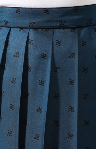 Шелковая юбка FENDI синего цвета по цене 185500 руб., арт. FQ7132 A9DQ, фото 5 Шелковая юбка FENDI, арт. FQ7132 A9DQ, фото 5