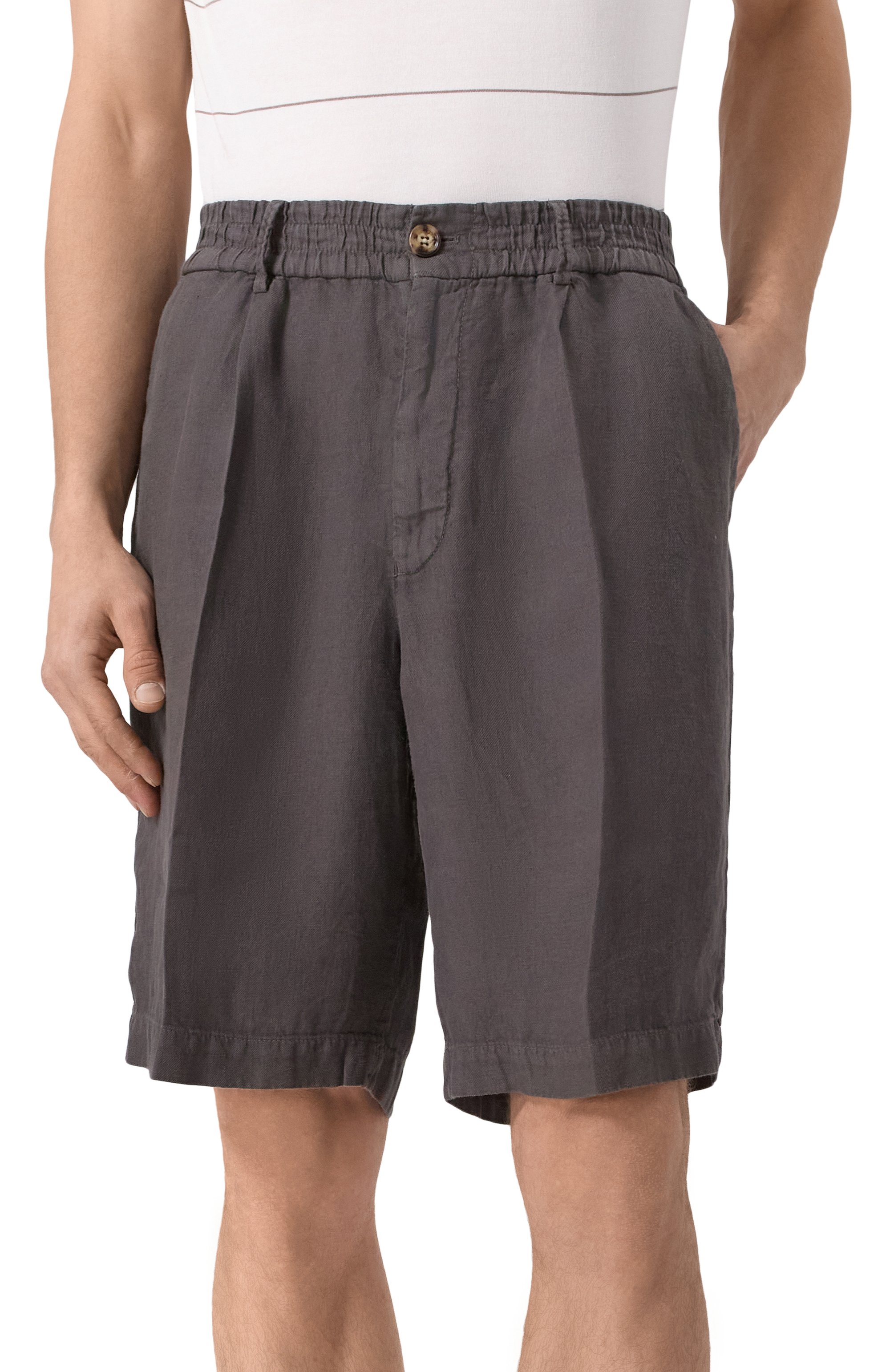 Льняные шорты BRUNELLO CUCINELLI, арт. M243DU0065, фото 3