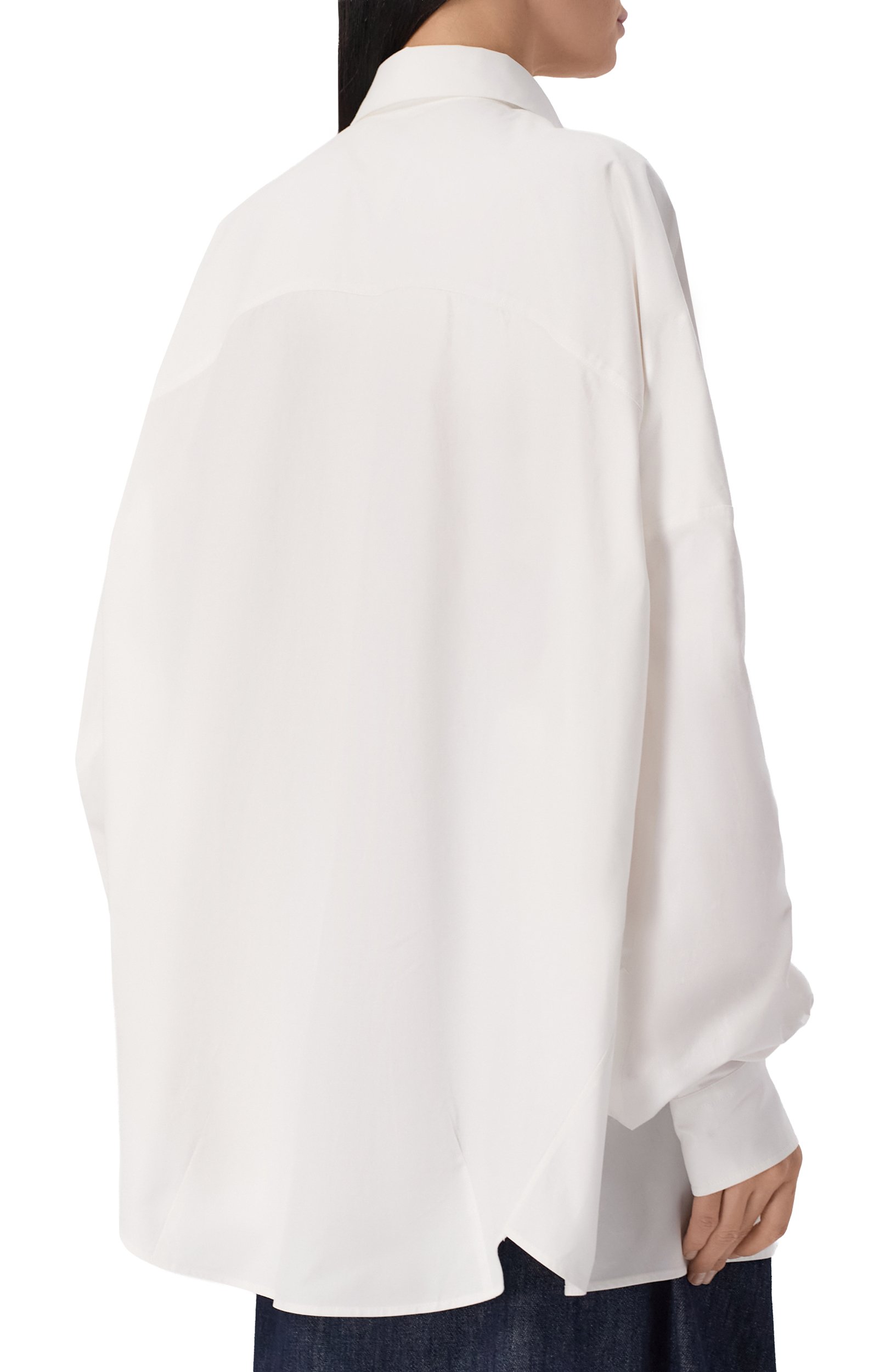 Хлопковая рубашка DRIES VAN NOTEN белого цвета по цене 128000 руб., арт. 262-130714/4433, фото 4 Хлопковая рубашка DRIES VAN NOTEN, арт. 262-130714/4433, фото 4