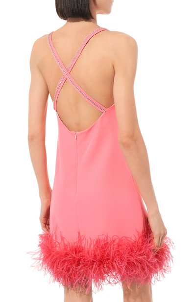 Платье с отделкой перьями страуса ALINE, арт. AL150601-1, фото 4