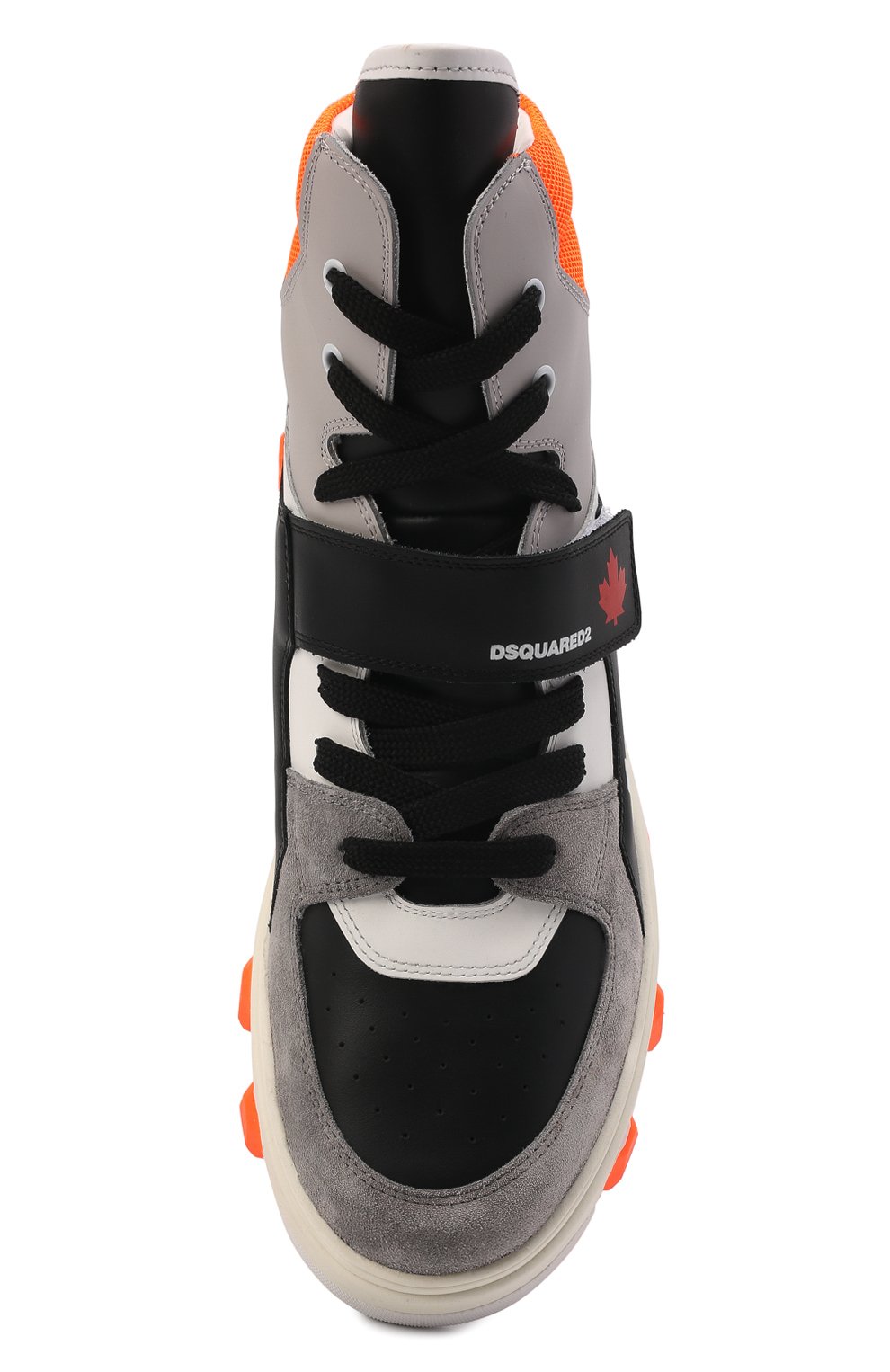 Кожаные кеды basket DSQUARED2, арт. SNM0182 01504323, фото 6