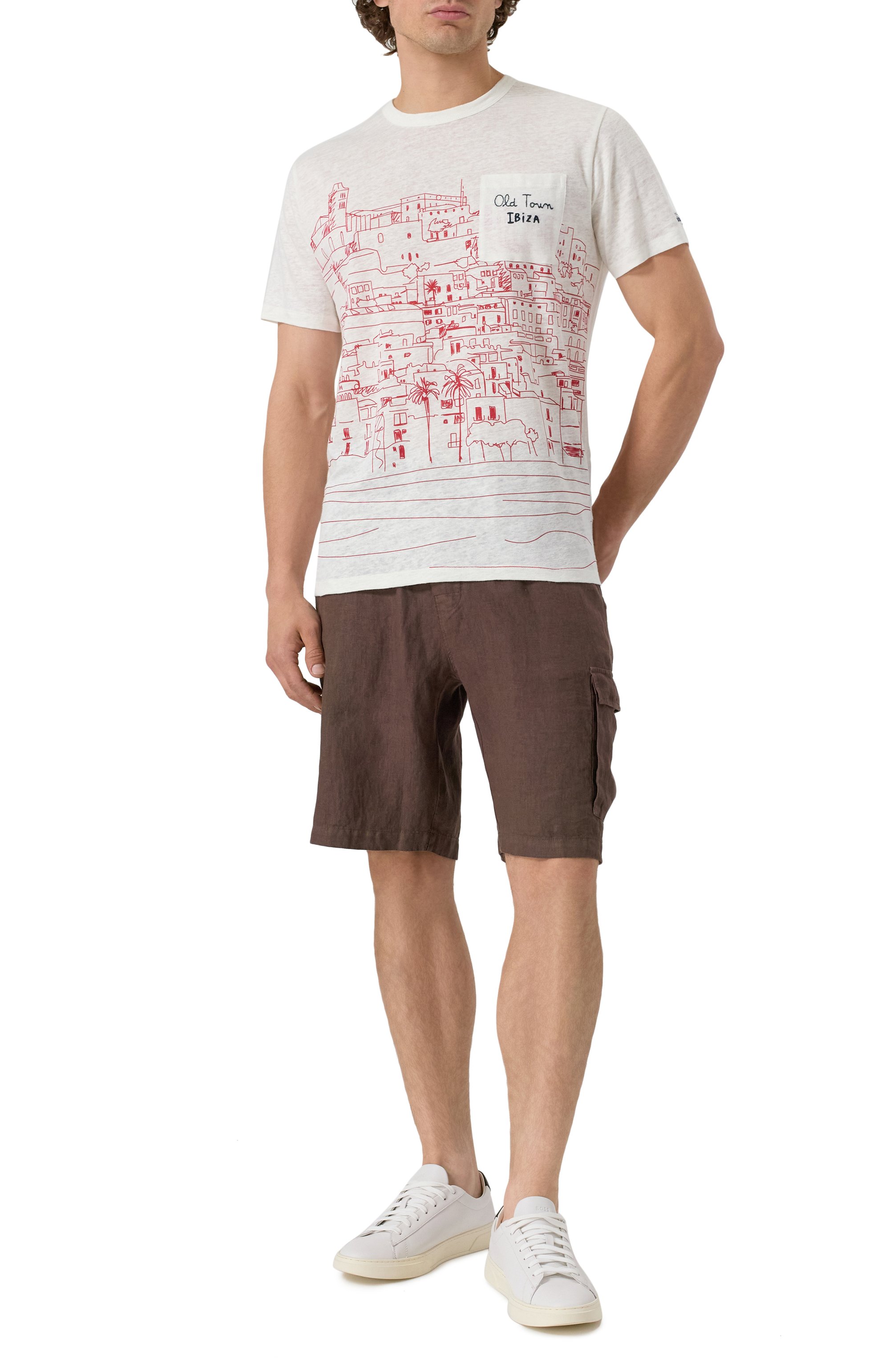 Льняная футболка MC2 SAINT BARTH, арт. STBM ECSTASEA/02844H, фото 2