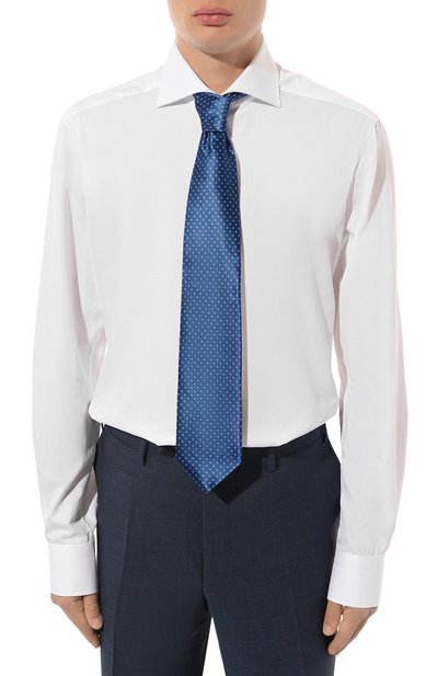 Хлопковая сорочка KITON белого цвета по цене 87550 руб., арт. UCCH0660701, фото 3 Хлопковая сорочка KITON, арт. UCCH0660701, фото 3