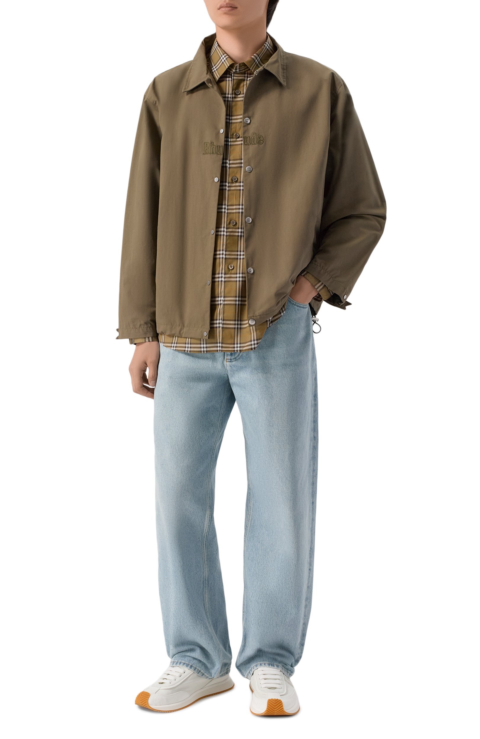Хлопковая рубашка BURBERRY, арт. 8130239, фото 2