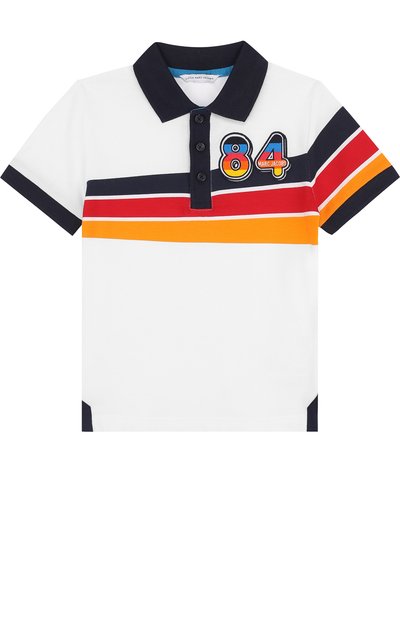 Хлопковое поло с контрастной отделкой MARC JACOBS (THE), арт. W25309/6A-12A, фото 1