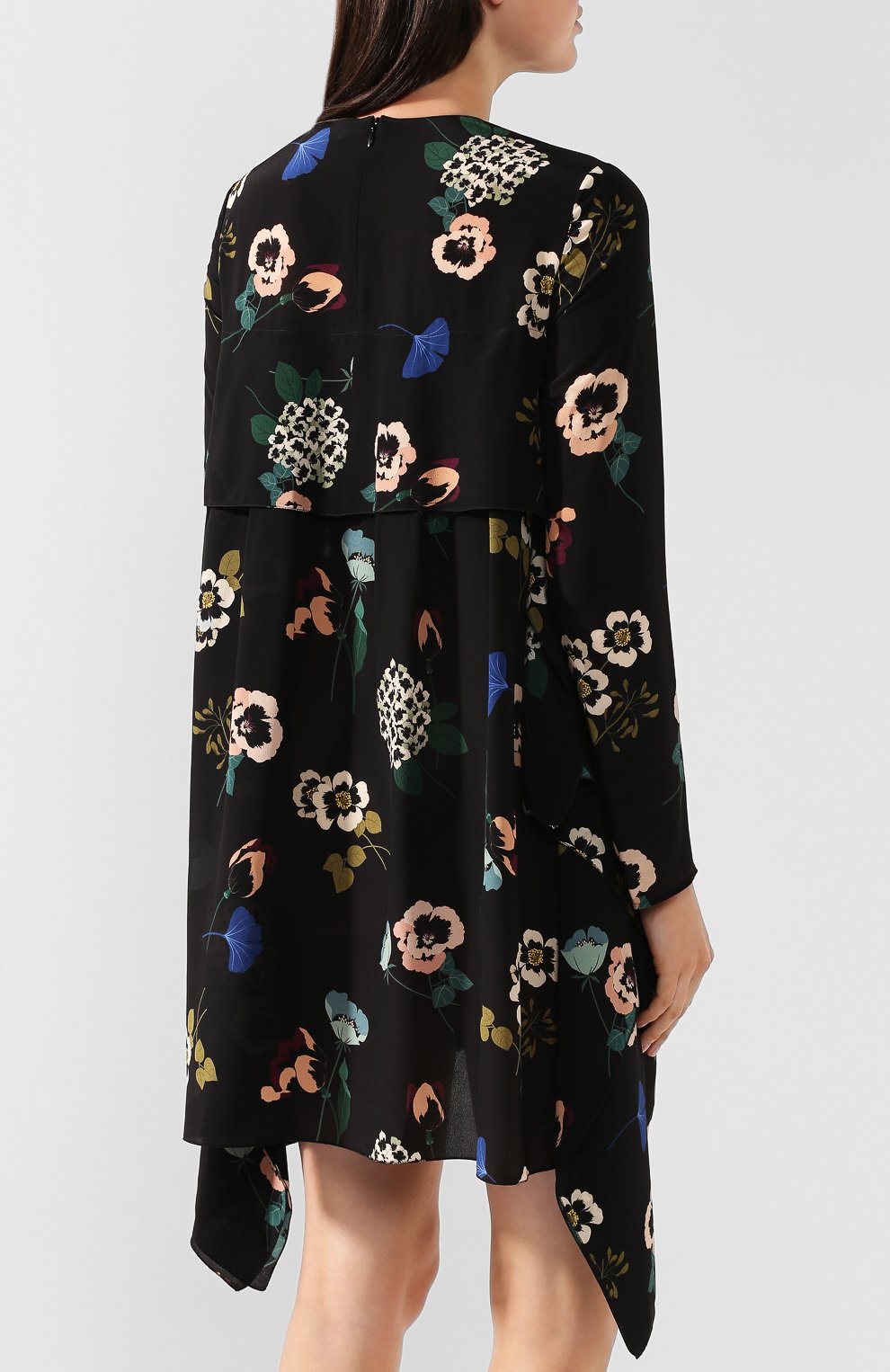 Шелковое платье REDVALENTINO черно-белого цвета по цене 78200 руб., арт. SR0VAH85/4HV, фото 4 Шелковое платье REDVALENTINO, арт. SR0VAH85/4HV, фото 4