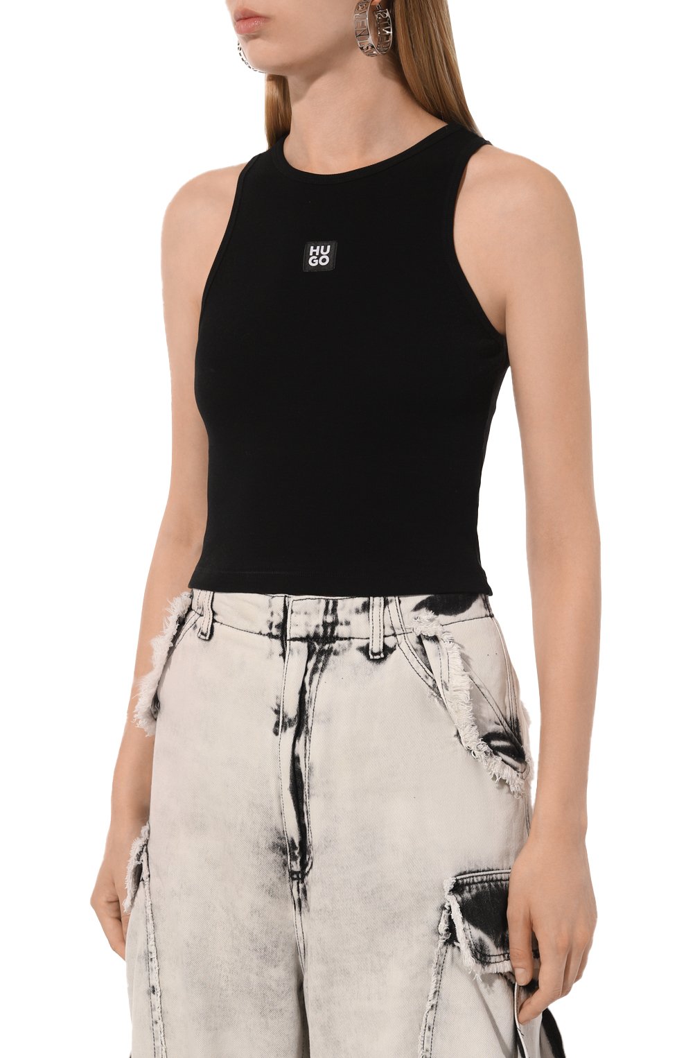 Хлопковый топ HUGO, арт. 50518150, фото 3
