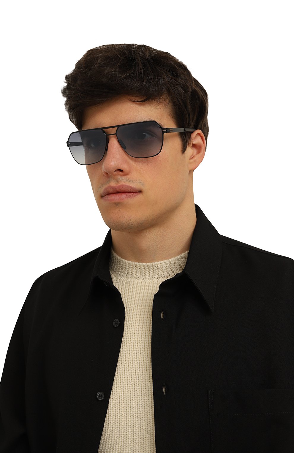 Солнцезащитные очки IC! BERLIN, арт. IB-B0RIS N BLACK BLACK-CLEAR GRADIENT FLEX, фото 2