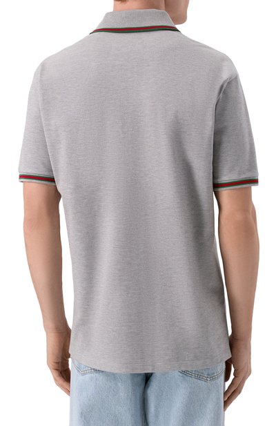 Хлопковое поло GUCCI, арт. 795174/XJHEE, фото 4