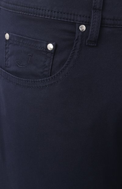 Брюки bard JACOB COHEN темно-синего цвета по цене 51150 руб., арт. JUM_QE004 054 S3756 TR, фото 5 Брюки bard JACOB COHEN, арт. JUM_QE004 054 S3756 TR, фото 5