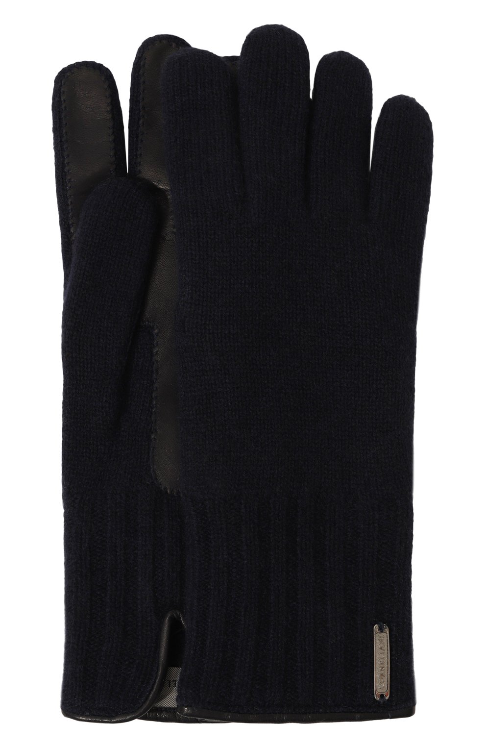 Кашемировые перчатки с кожаной отделкой CORNELIANI, арт. 94Q324-9420576, фото 1