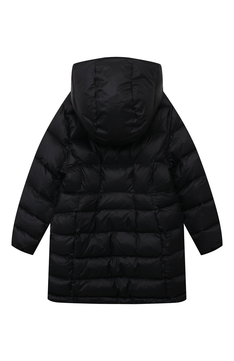 Утепленное пальто DOLCE & GABBANA черного цвета по цене 76350 руб., арт. L5JB01/G7KZ8/8-14, фото 2 Утепленное пальто DOLCE & GABBANA, арт. L5JB01/G7KZ8/8-14, фото 2