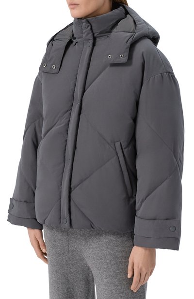 Пуховик EMPORIO ARMANI темно-серого цвета по цене 92600 руб., арт. EW001386/AF24387, фото 3 Пуховик EMPORIO ARMANI, арт. EW001386/AF24387, фото 3