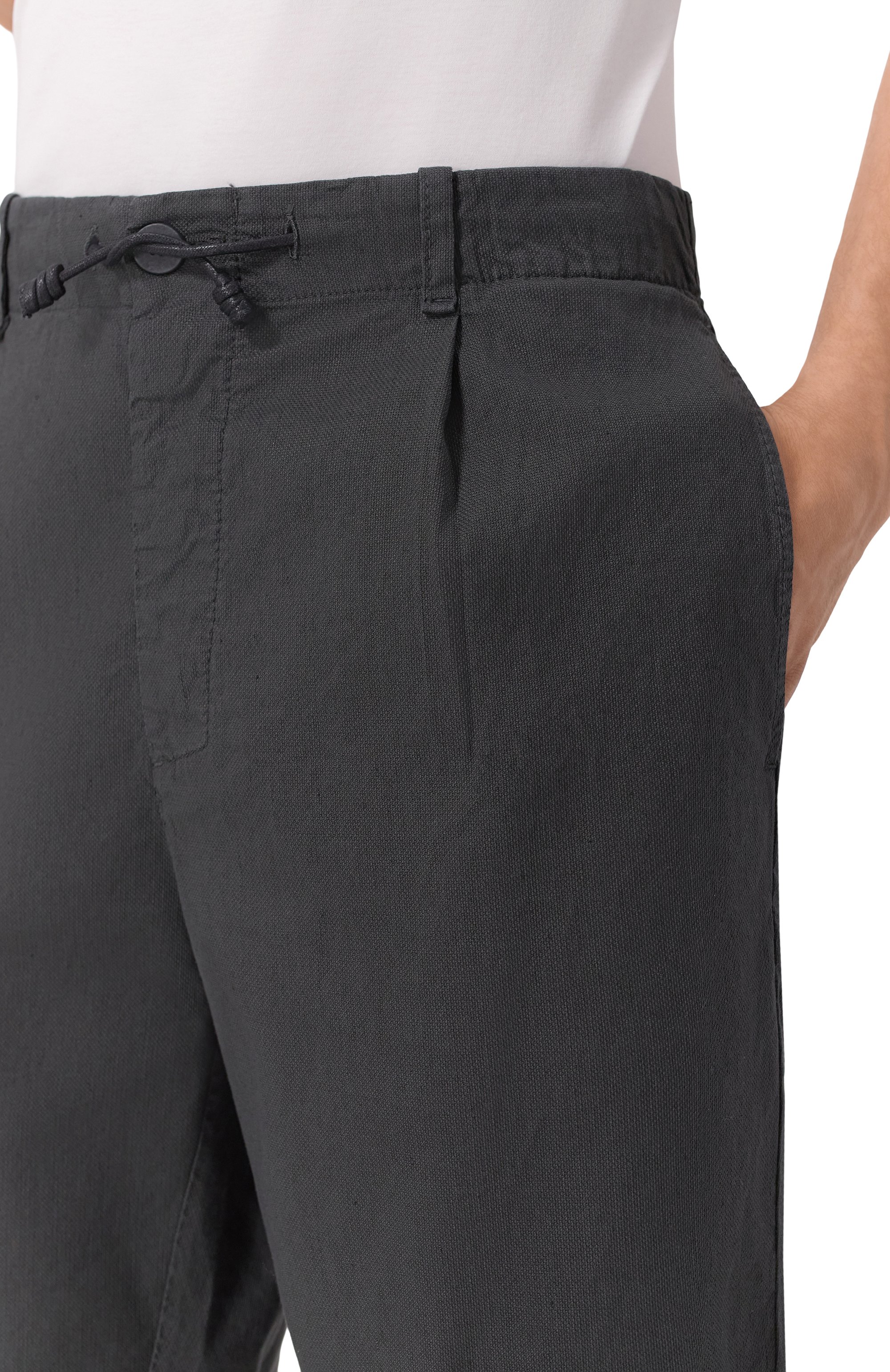 Шорты из хлопка и льна TRANSIT, арт. CFUTRZE142, фото 5