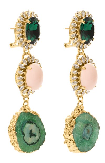 Серьги ANTON HEUNIS золотого цвета по цене 21250 руб., арт. SSR3.224, фото 3 Серьги ANTON HEUNIS, арт. SSR3.224, фото 3