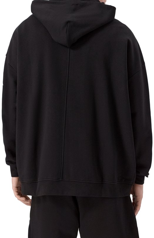 Хлопковая толстовка Rick Owens x Champion Rick Owens CM01E1663/CHFE Чёрный  CM01E1663/CHFE Фото 4