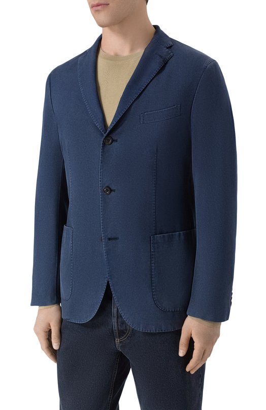 Шерстяной пиджак Boglioli N2902J/SA0430 Синий  N2902J/SA0430 Фото 3