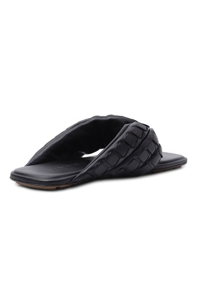 Кожаные шлепанцы salsa BOTTEGA VENETA черного цвета по цене 131000 руб., арт. 867773/V3H6A, фото 5 Кожаные шлепанцы salsa BOTTEGA VENETA, арт. 867773/V3H6A, фото 5