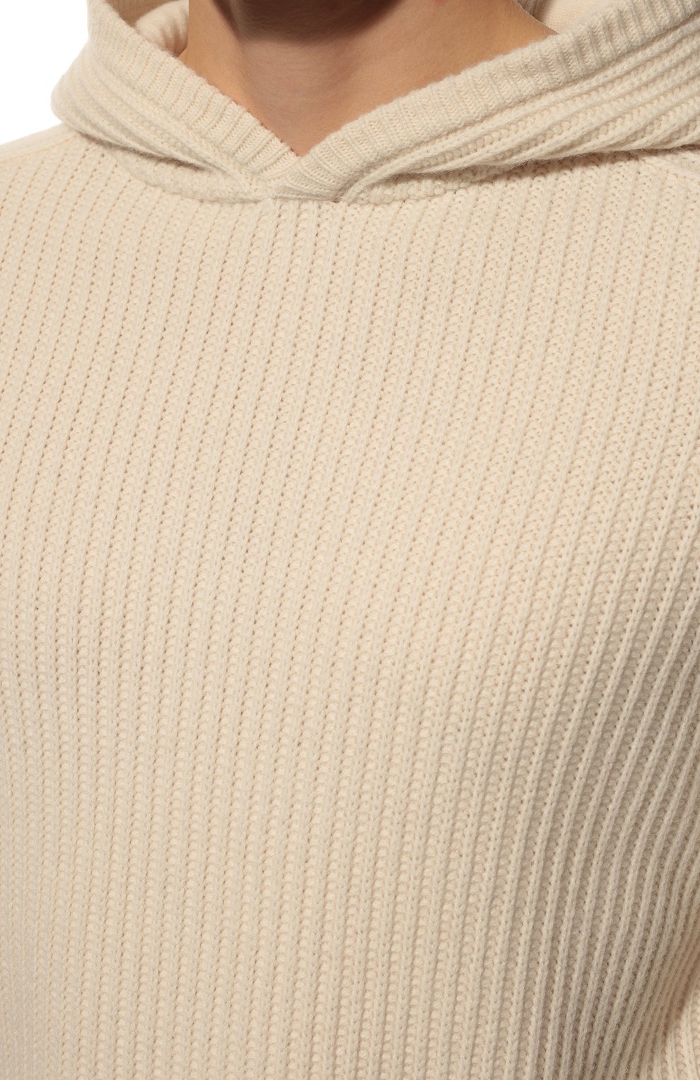 Шерстяное худи BOSS кремового цвета по цене 29500 руб., арт. 50477349, фото 5 Шерстяное худи BOSS, арт. 50477349, фото 5