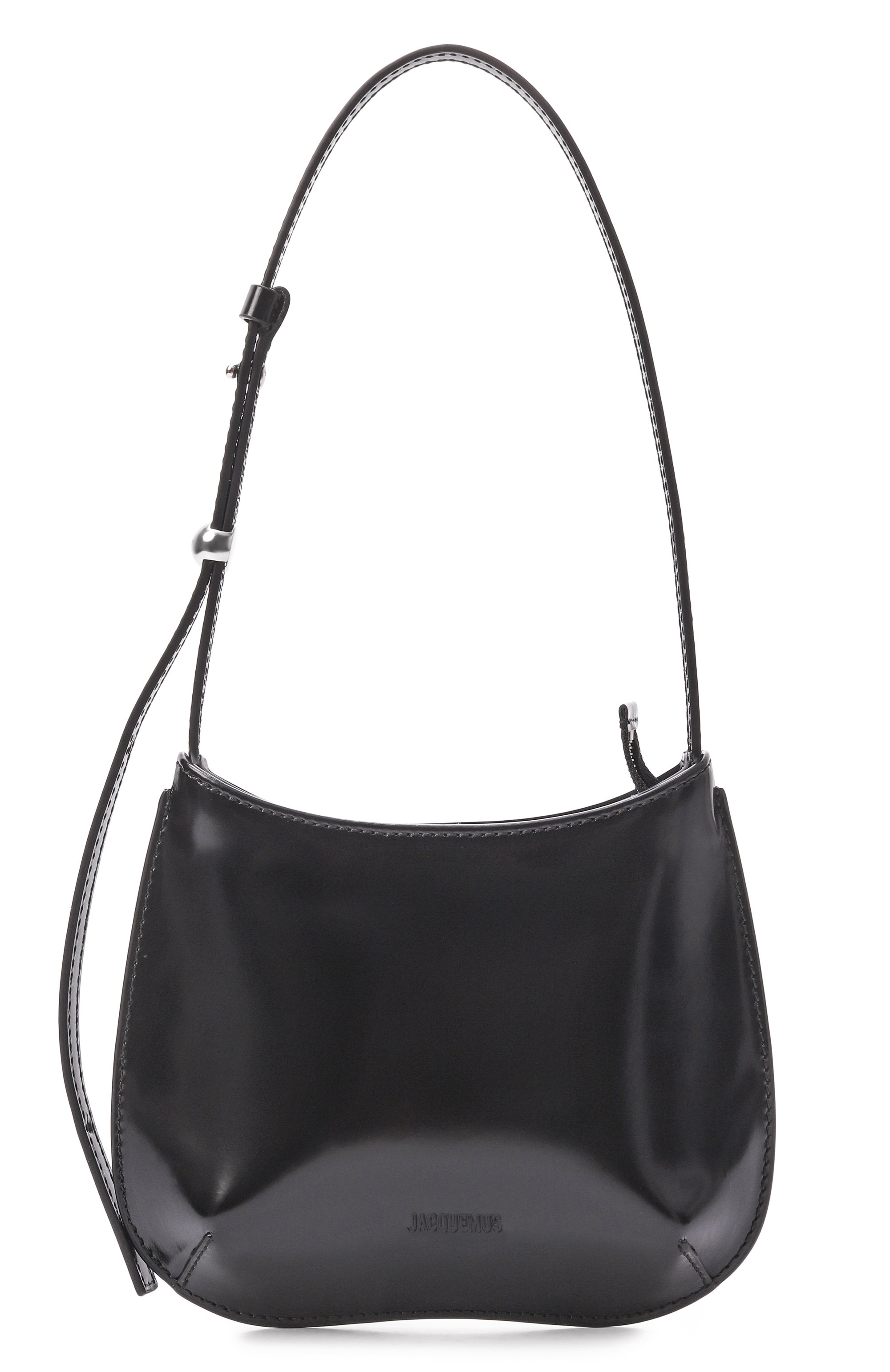 Сумка le petit bisou JACQUEMUS черного цвета по цене 84450 руб., арт. 26EBAW00454/AC18A01, фото 1 Сумка le petit bisou JACQUEMUS, арт. 26EBAW00454/AC18A01, фото 1