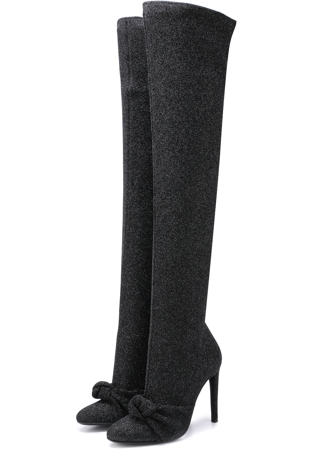 Ботфорты из металлизированного текстиля на шпильке GIUSEPPE ZANOTTI DESIGN, арт. I780014/001, фото 1