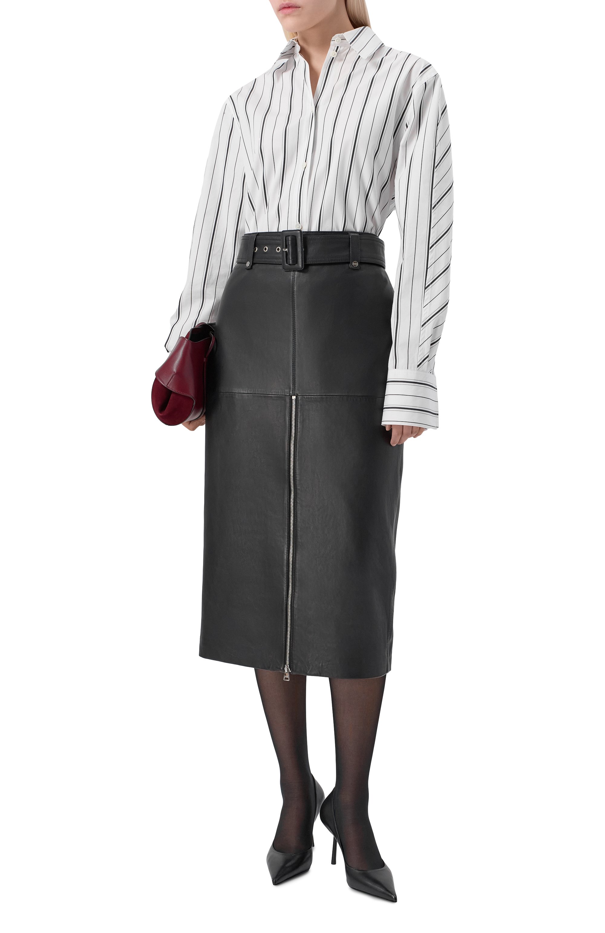 Кожаная юбка HUGO, арт. 50552335, фото 2