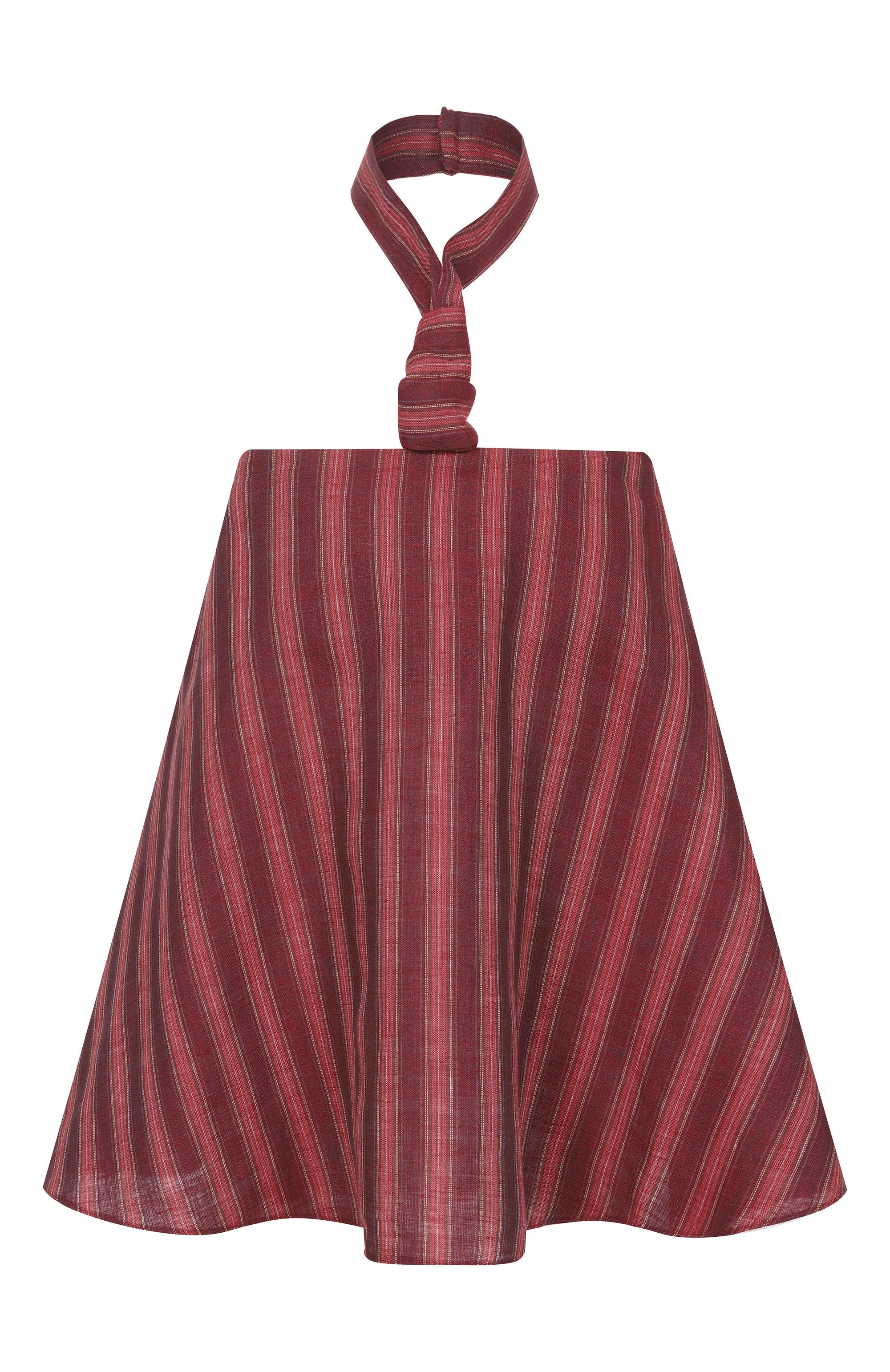 Льняной топ 12 STOREEZ бордового цвета по цене 13000 руб., арт. 138062, фото 1 Льняной топ 12 STOREEZ, арт. 138062, фото 1