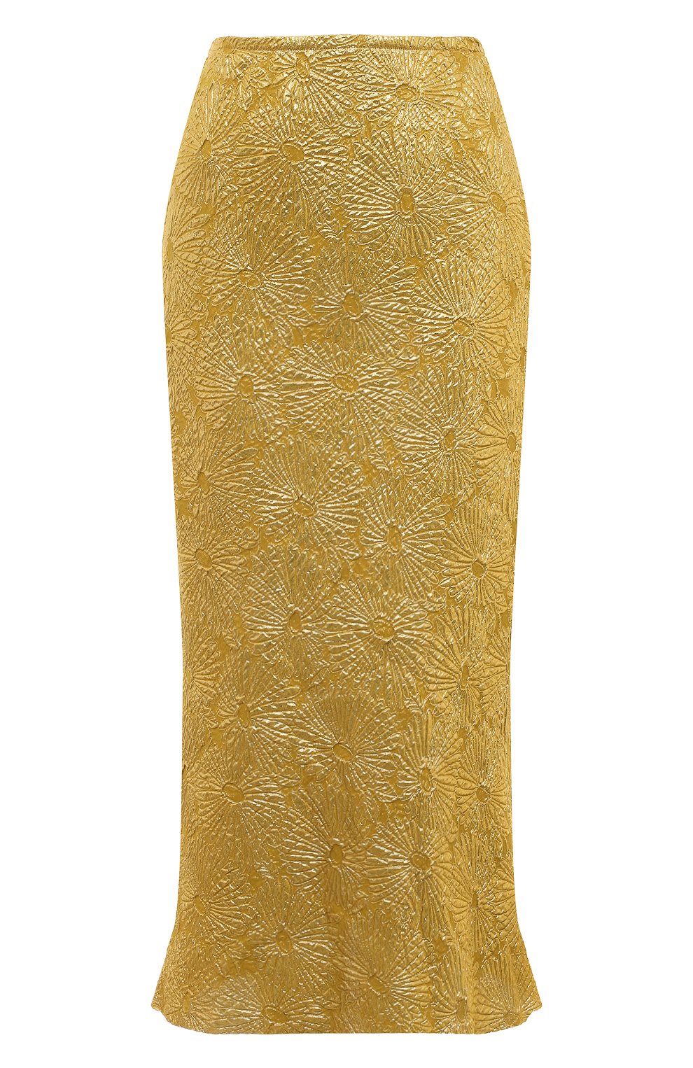Шелковая юбка DRIES VAN NOTEN золотого цвета по цене 108500 руб., арт. 232-010838-7077, фото 1 Шелковая юбка DRIES VAN NOTEN, арт. 232-010838-7077, фото 1