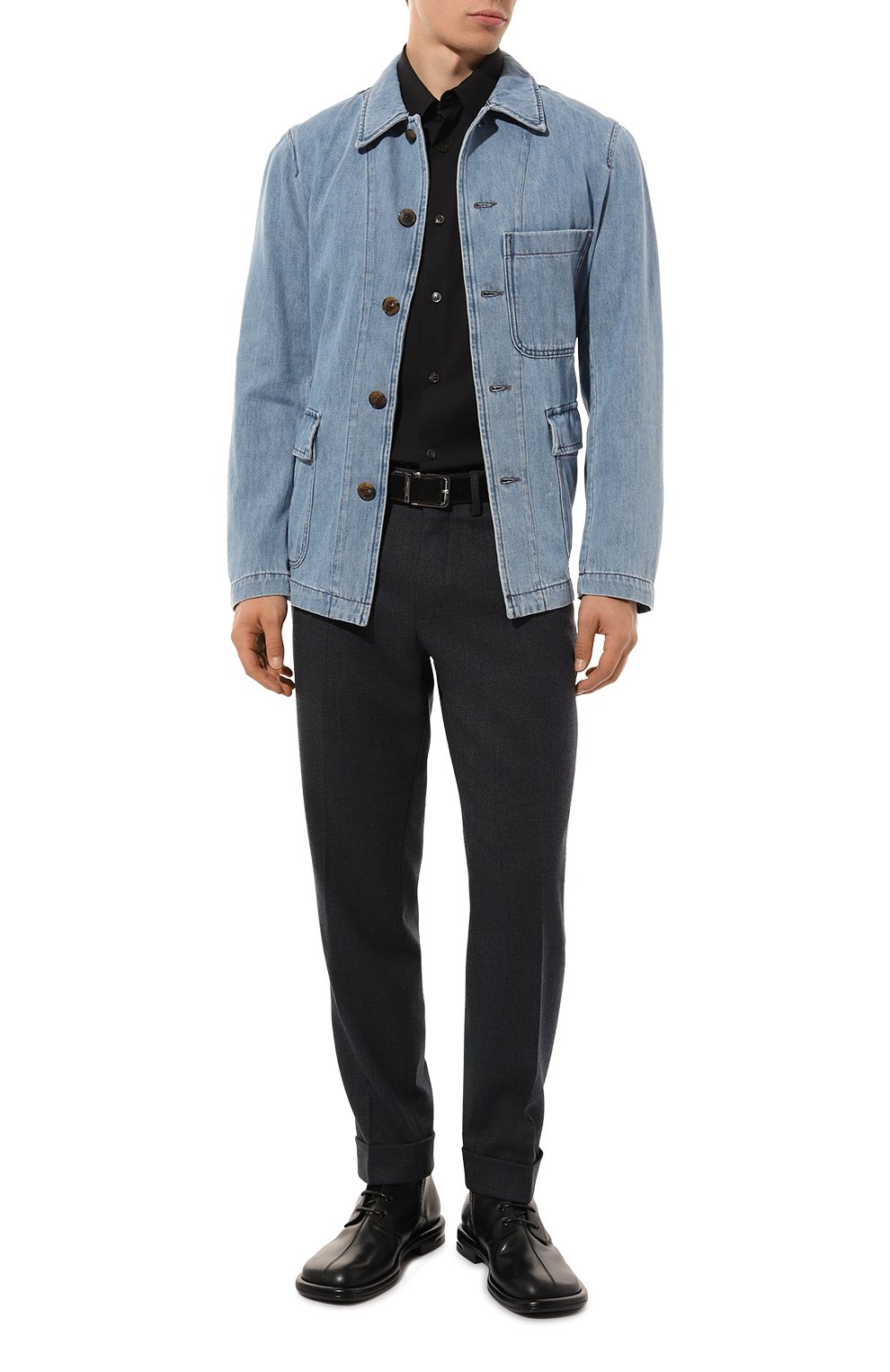 Хлопковая рубашка DRIES VAN NOTEN, арт. 242-020707-9294, фото 2