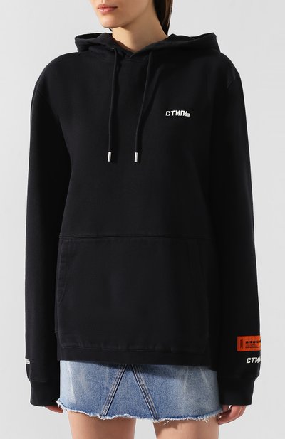 Хлопковое худи HERON PRESTON, арт. HWBB011E198090080488, фото 3
