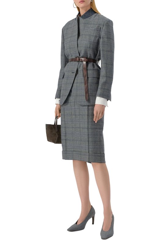 Текстильные туфли Brunello Cucinelli MZ26C3059P Серый  MZ26C3059P Фото 2