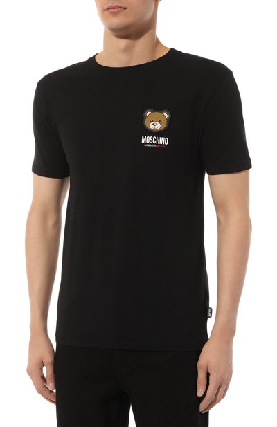 Хлопковая футболка MOSCHINO, арт. A0788/4410, фото 3