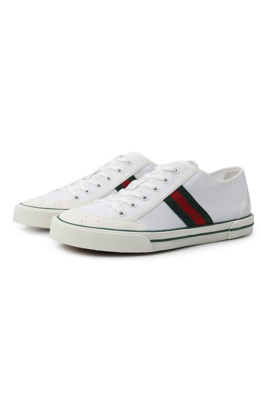 Текстильные кеды Gucci Tennis 1977 Gucci 854436/FAFS4 Белый 854436/FAFS4