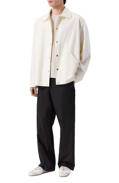 Кожаные кеды DRIES VAN NOTEN белого цвета по цене 59950 руб., арт. 021725/0117, фото 2 Кожаные кеды DRIES VAN NOTEN, арт. 021725/0117, фото 2