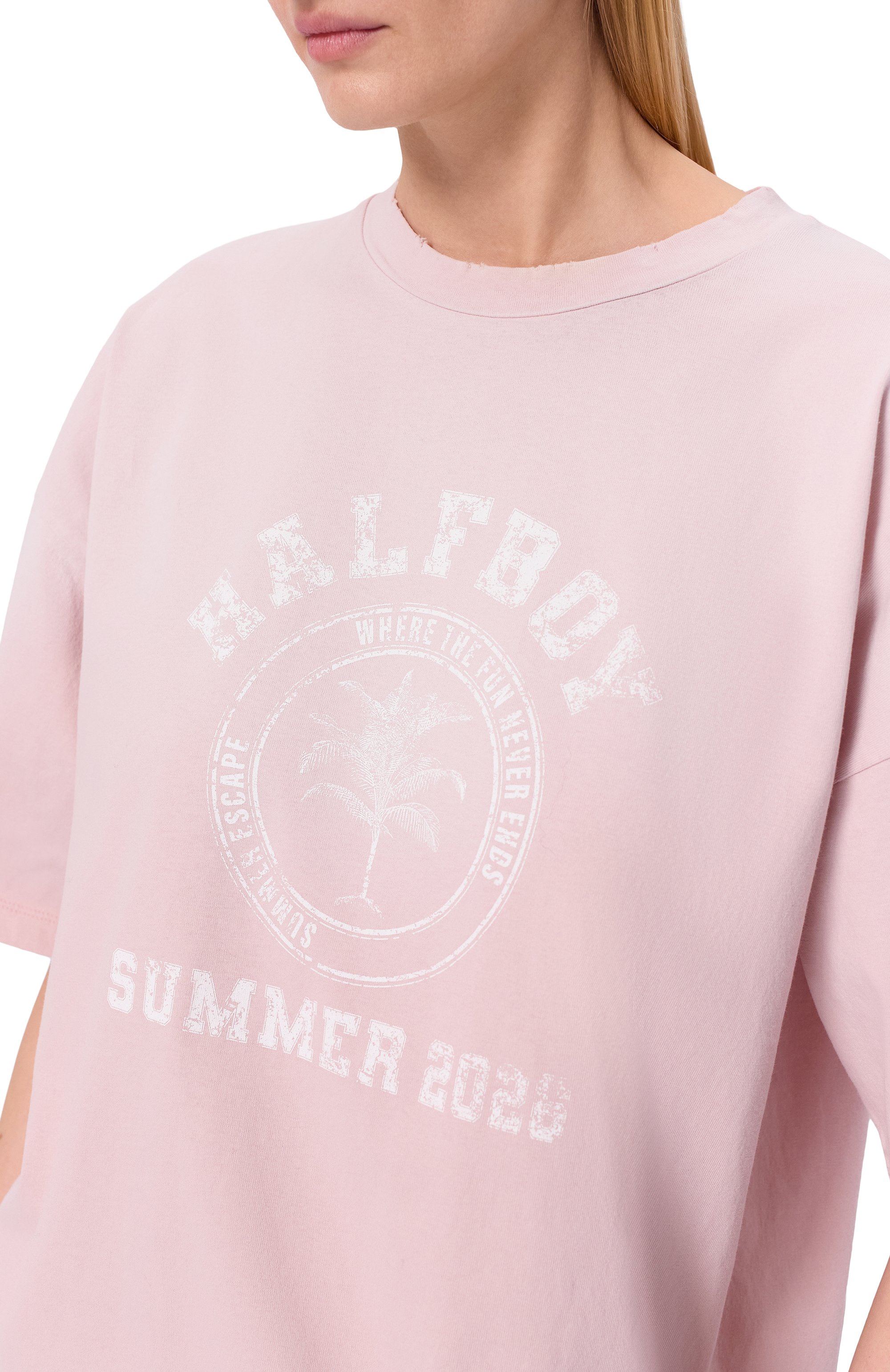 Хлопковая футболка HALFBOY, арт. HS261WT028 JS003/VINTAGE TEE, фото 5